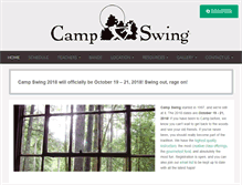 Tablet Screenshot of campswing.com